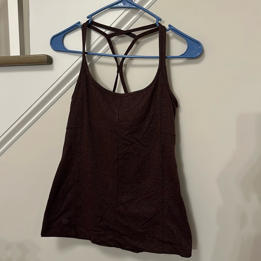 Athleta workout tank with shelf bra women’s size xs